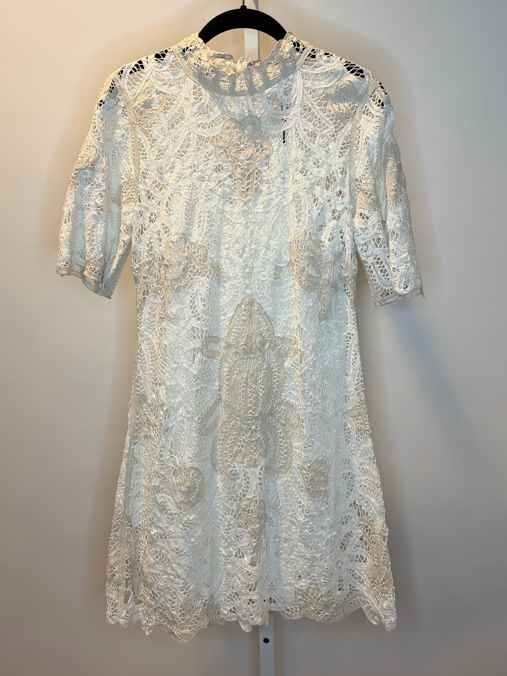 *SEA NY* Branca Battenburg Short Sleeve
Mini-dress in Cream Size 4 NWT - Picture 5 of 15